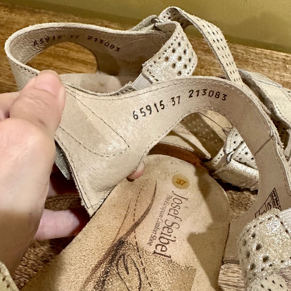 EUC Josef Seibel “Krystal” Comfort Sandal; Spirit of Nature Collection Sz 37/6.5 - Picture 10 of 13